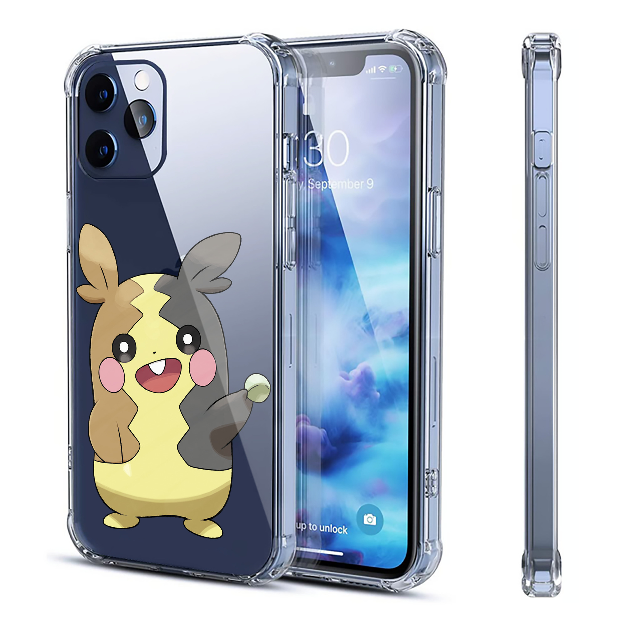 （画像用） ポケットモンスター Pokémon 【iPhone 12シリーズ対応】透明スマホケース（クリアソフトケース）